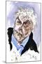 Harrison Birtwistle - caricature of the English composer-Neale Osborne-Mounted Giclee Print