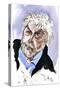 Harrison Birtwistle - caricature of the English composer-Neale Osborne-Stretched Canvas