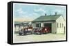 Harrison, Indiana - Fort Benjamin, Billings Hospital Fire Dept Bldg-Lantern Press-Framed Stretched Canvas