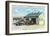 Harrison, Indiana - Fort Benjamin, Billings Hospital Fire Dept Bldg-Lantern Press-Framed Art Print
