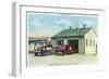 Harrison, Indiana - Fort Benjamin, Billings Hospital Fire Dept Bldg-Lantern Press-Framed Art Print