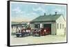 Harrison, Indiana - Fort Benjamin, Billings Hospital Fire Dept Bldg-Lantern Press-Framed Stretched Canvas