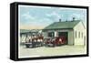 Harrison, Indiana - Fort Benjamin, Billings Hospital Fire Dept Bldg-Lantern Press-Framed Stretched Canvas