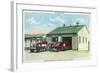 Harrison, Indiana - Fort Benjamin, Billings Hospital Fire Dept Bldg-Lantern Press-Framed Art Print