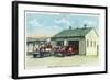 Harrison, Indiana - Fort Benjamin, Billings Hospital Fire Dept Bldg-Lantern Press-Framed Art Print