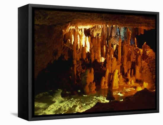 Harrison's Cave, Barbados, West Indies, Caribbean, Central America-Hans Peter Merten-Framed Stretched Canvas