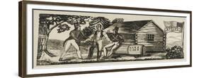 "Harrison & Tyler" Campaign Emblem, 1840-American School-Framed Premium Giclee Print