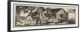 "Harrison & Tyler" Campaign Emblem, 1840-American School-Framed Premium Giclee Print