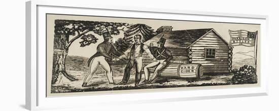 "Harrison & Tyler" Campaign Emblem, 1840-American School-Framed Premium Giclee Print