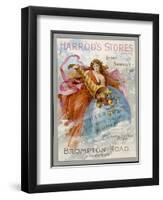 Harrod's Stores - Serving the World-null-Framed Art Print