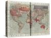 Harrods Advert World Map, C. 1909-null-Stretched Canvas