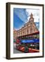 Harrods Building with London Bus-Felipe Rodriguez-Framed Photographic Print