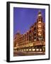 Harrods Department Store, Illuminated at Night, Knightsbridge, London, England, United Kingdom-null-Framed Photographic Print