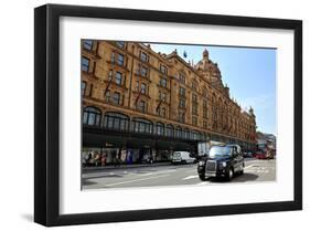 Harrods Department Store on Brompton Road, London-null-Framed Art Print