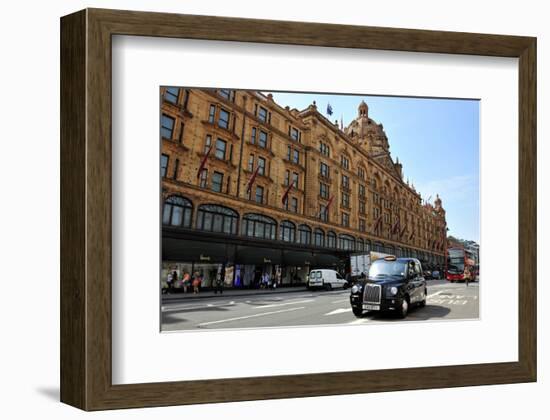 Harrods Department Store on Brompton Road, London-null-Framed Art Print