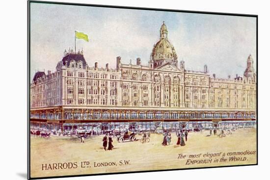 Harrods of London "The Most Elegant and Commodious Emporium in the World"-null-Mounted Photographic Print