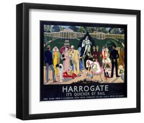 Harrogate Busy Park-null-Framed Art Print