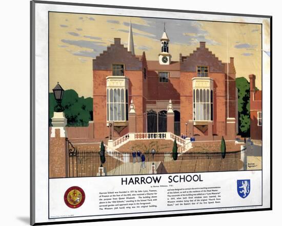 Harrow School-null-Mounted Art Print