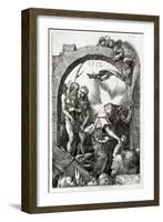 Harrowing of Hell or Christ's Descent Into Limbo, 1512-Albrecht Dürer-Framed Giclee Print