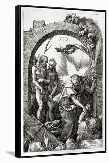 Harrowing of Hell or Christ's Descent Into Limbo, 1512-Albrecht Dürer-Framed Stretched Canvas