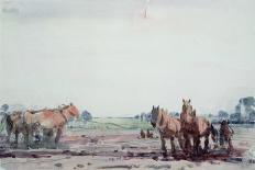 Plough Horses-Harry Becker-Mounted Giclee Print