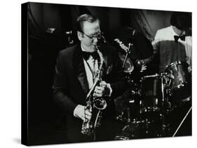 Harry Bence Playing the Saxophone at the Forum Theatre, Hatfield, Hertfordshire, 1984-Denis Williams-Stretched Canvas