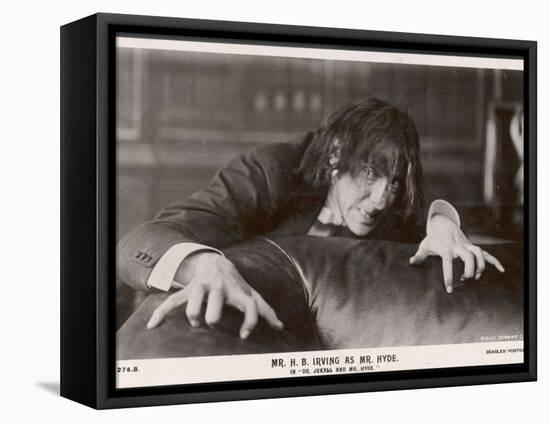 Harry Brodribb Irving in the Stage Version of Stevenson's "Dr. Jekyll & Mr. Hyde"-null-Framed Stretched Canvas