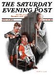 "Bald Baby," Saturday Evening Post Cover, June 20, 1925-Harry C. Edwards-Laminated Giclee Print