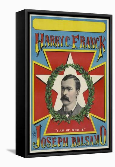 Harry C. Franck as Joseph Balsamo-null-Framed Stretched Canvas