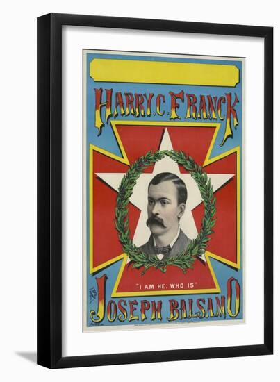 Harry C. Franck as Joseph Balsamo-null-Framed Giclee Print