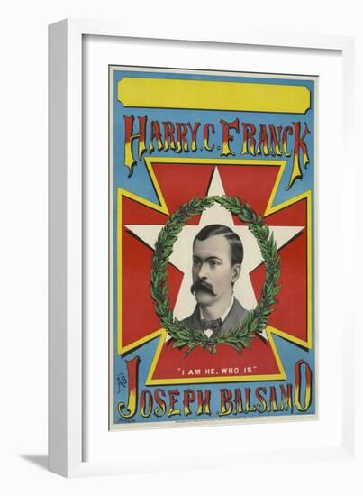 Harry C. Franck as Joseph Balsamo-null-Framed Giclee Print