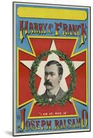 Harry C. Franck as Joseph Balsamo-null-Mounted Giclee Print