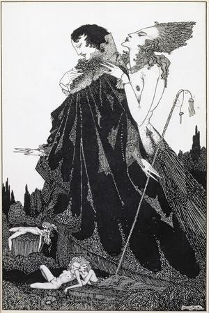 Illustration from 'Selected Poems of Algernon Charles Swinburne Clarke', Published in 1928