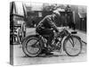 Harry Collier on a Matchless Bike, Isle of Man Senior Tt, 1912-null-Stretched Canvas