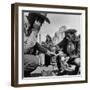 Harry Goulding Testing Ore for Uranium with a Gieger Counter-Loomis Dean-Framed Photographic Print