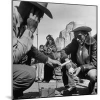 Harry Goulding Testing Ore for Uranium with a Gieger Counter-Loomis Dean-Mounted Photographic Print