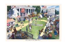 Mount Vernon - the First Summer Capital-Harry Grant Dart-Framed Stretched Canvas