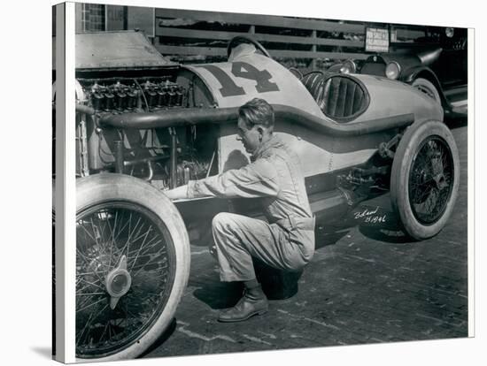 Harry Hartz and No.14 Racecar, 1919-Marvin Boland-Stretched Canvas