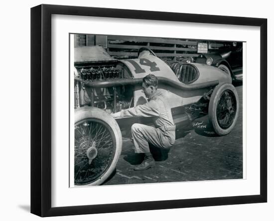 Harry Hartz and No.14 Racecar, 1919-Marvin Boland-Framed Giclee Print