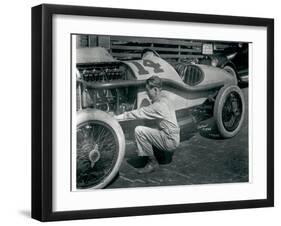 Harry Hartz and No.14 Racecar, 1919-Marvin Boland-Framed Giclee Print