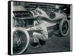 Harry Hartz and No.14 Racecar, 1919-Marvin Boland-Framed Stretched Canvas