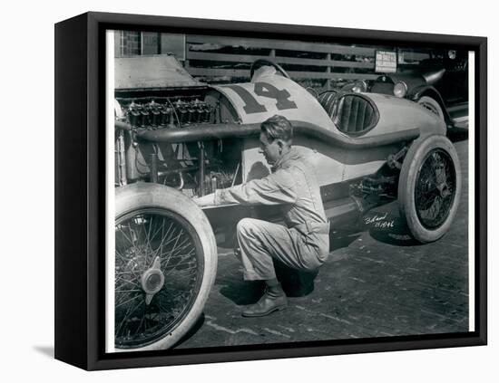 Harry Hartz and No.14 Racecar, 1919-Marvin Boland-Framed Stretched Canvas