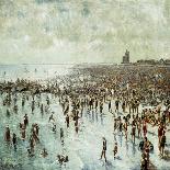 Beach Scene, Coney Island, 1881 (Oil on Canvas)-Harry Herman Roseland-Giclee Print