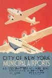 City of New York Municipal Airports-Harry Herzog-Laminated Art Print