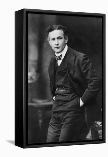 Harry Houdini, American Magician Famous for His Escape Acts. 1913 Portrait by Gray Campbell-null-Framed Stretched Canvas