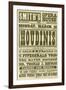 Harry Houdini C. 1898-null-Framed Giclee Print