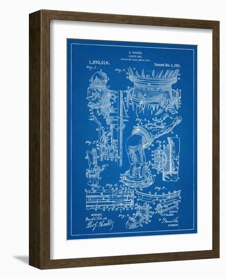 Harry Houdini Diving Suit Patent-null-Framed Art Print