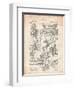 Harry Houdini Diving Suit Patent-Cole Borders-Framed Art Print