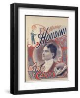 Harry Houdini, King of Cards, 1895-American School-Framed Giclee Print