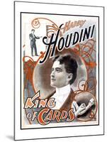 Harry Houdini, King of Cards-null-Mounted Giclee Print